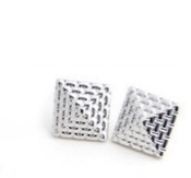 Cheap  Fashion Pyramid Stud earrings  Ed00051silver