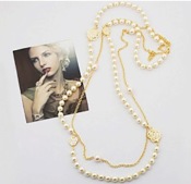 Cheap Rose multi-layer pearl necklace  Xl00255